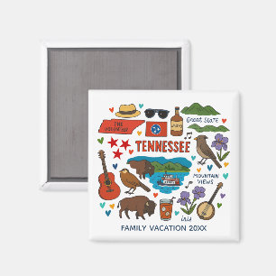 Tennessee Family Trip Keepsake Custom Magnet