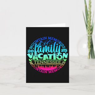 Tennessee Family Vacation Road Trip 2025 Mountain  Card