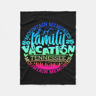 Tennessee Family Vacation Road Trip 2025 Mountain Fleece Blanket