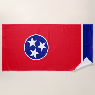 Tennessee flag beach towel