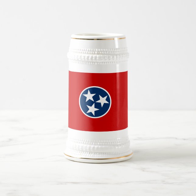 TENNESSEE FLAG BEER STEIN (Center)