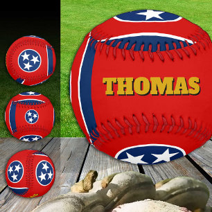 Tennessee Flag, Monogram / Baseball Balls