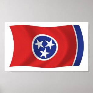 Tennessee Flag Poster Print