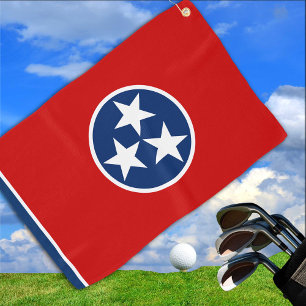 Tennessee Flag & Tennessee State USA golf /sport Golf Towel