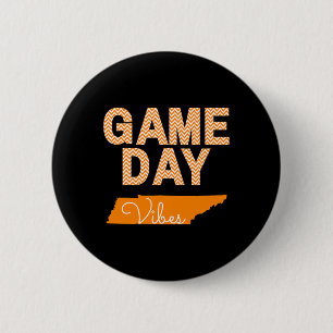 Tennessee Football Game Day Vibes Fall Tailgate 6 Cm Round Badge