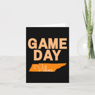 Tennessee Football Game Day Vibes Fall Tailgate  Card