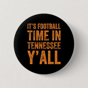 Tennessee Football It's Football Time In Tennessee 6 Cm Round Badge