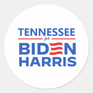 Tennessee for Biden Harris Classic Round Sticker