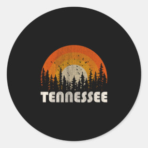 Tennessee - funny nature vintage hiking 60s 70s classic round sticker