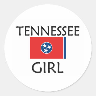 TENNESSEE GIRL CLASSIC ROUND STICKER