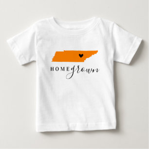 Tennessee Home Grown Orange and Black Baby T-Shirt