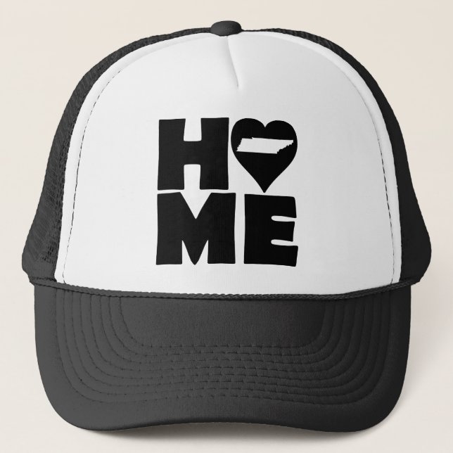 Tennessee Home Heart State Ball Cap Trucker hat (Front)