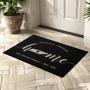 Tennessee Home State Personalised Doormat