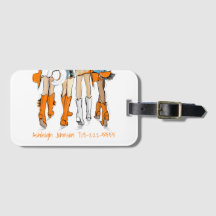 Tennessee Ladies Cowboy Boots Orange Fashion Name