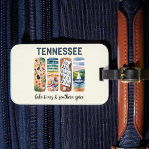 Tennessee – Lake Tunes & Southern Spice Luggage Tag