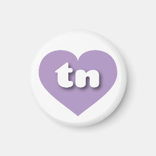 Tennessee Lavender Heart - love Postcard Magnet