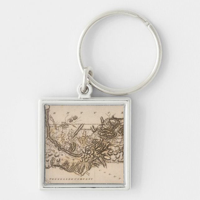 Tennessee Map by Arrowsmith Key Ring (Front)