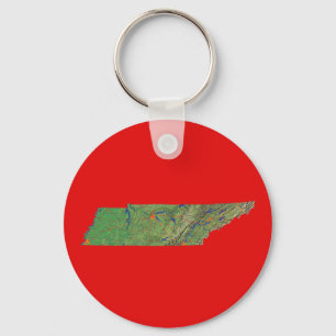 Tennessee Map Keychain