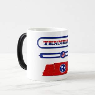 TENNESSEE MAP, TENNESSEE, USA. SAMER BRASIL MAGIC MUG