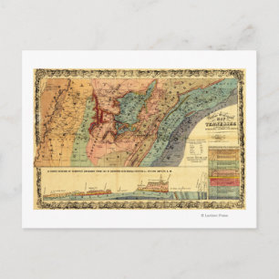 Tennessee, Mississippi, Alabama and Georgia Postcard