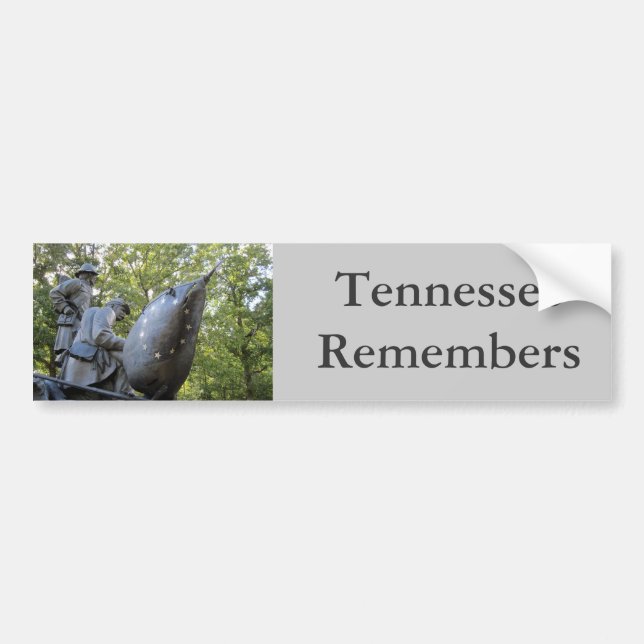 Tennessee Monument Shiloh National Military Park Bumper Sticker (Front)