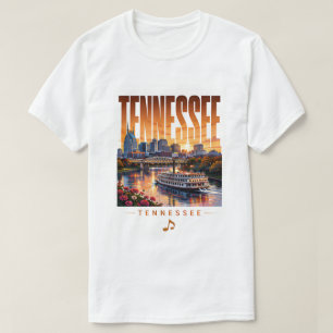 Tennessee Nashville Riverfront Music City Views T-Shirt