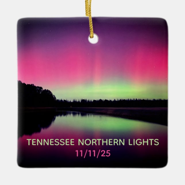 Tennessee Northern Lights Ornament (Front)