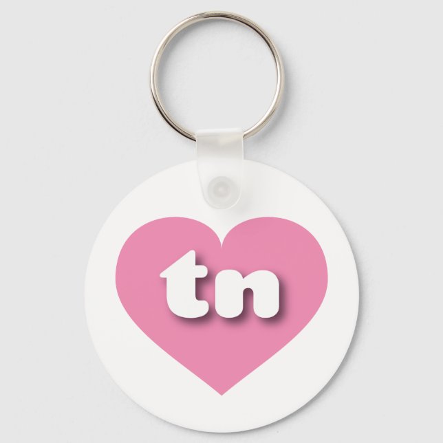 Tennessee pink heart - I love tn Key Ring (Front)
