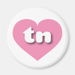 Tennessee pink heart - mini love magnet