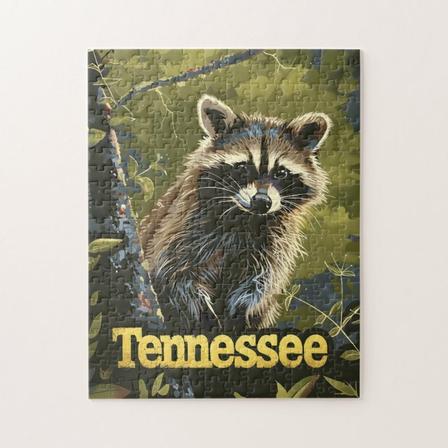 Tennessee Racoon Jigsaw Puzzle (Vertical)