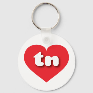 Tennessee red heart - I love tn Key Ring