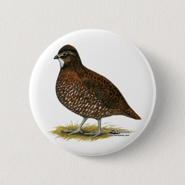 Tennessee Red Quail 6 Cm Round Badge (Front)