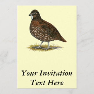 Tennessee Red Quail Invitation
