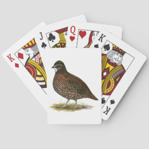Tennessee Red Quail Playing Cards