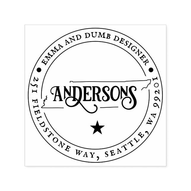 Tennessee Return Address Stamp Self-Inking (Design)