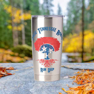 Tennessee Roots Flag Tree Insulated Tumbler