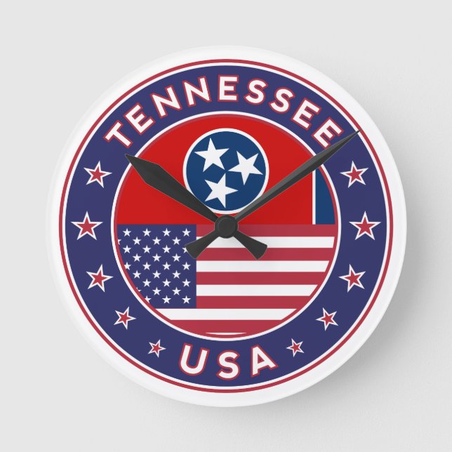 Tennessee Round Clock (Front)