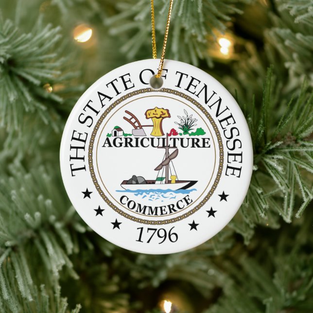 Tennessee sign ceramic tree decoration (Tree)