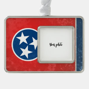 Tennessee Silver Plated Framed Ornament