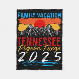 Tennessee Smoky Mountains Family Vacation 2025 Pig Fleece Blanket