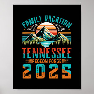 Tennessee Smoky Mountains Family Vacation 2025 Pig Poster