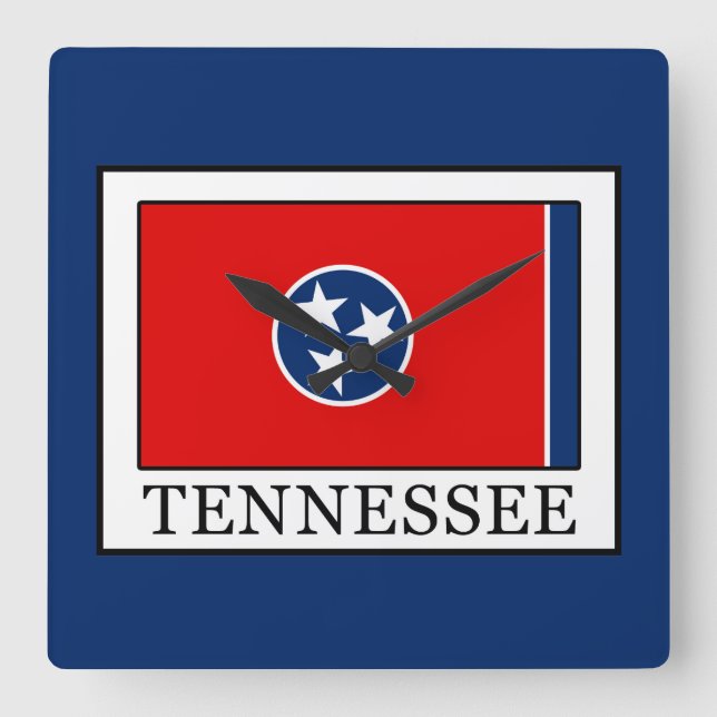 Tennessee Square Wall Clock (Front)
