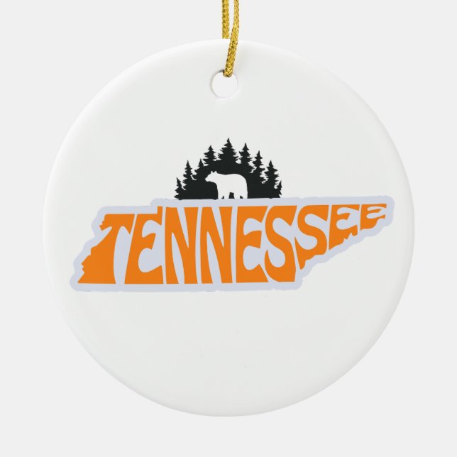 Tennessee State Christmas Tree Ornament (Front)