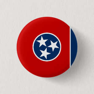 Tennessee State Flag 3 Cm Round Badge