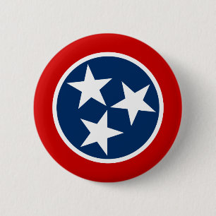 Tennessee State Flag 6 Cm Round Badge