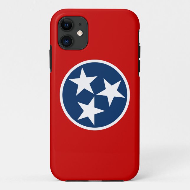 Tennessee State Flag Blue White Stars Case-Mate iPhone Case (Back)