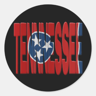 Tennessee State flag Classic Round Sticker