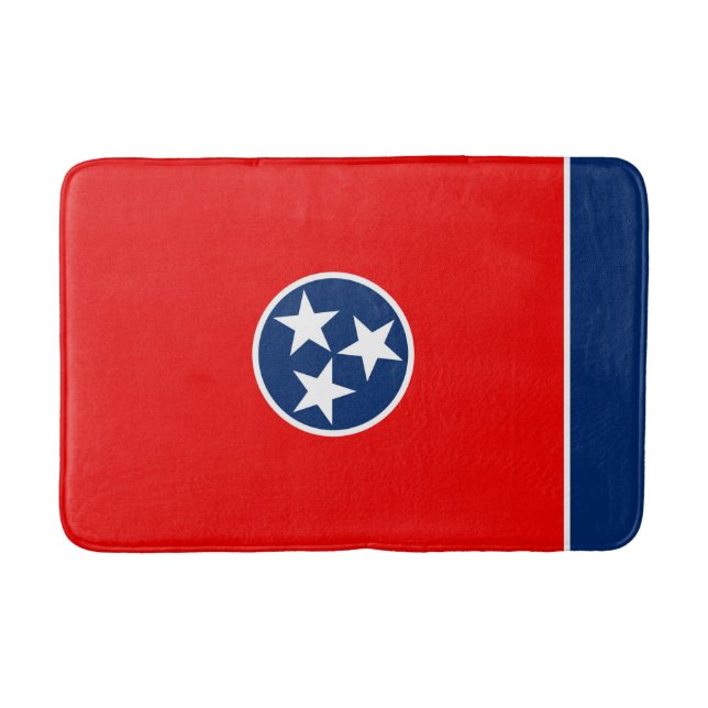 Tennessee State Flag Design Bath Mat (Front)
