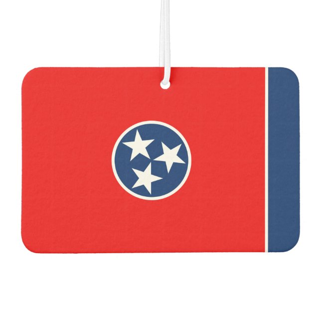 Tennessee State Flag Design Car Air Freshener (Front)