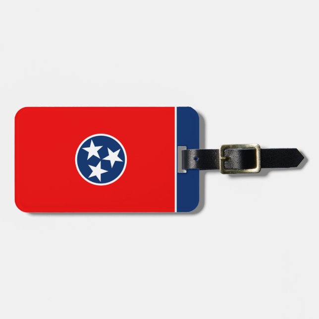 Tennessee State Flag Design Luggage Tag (Front Horizontal)